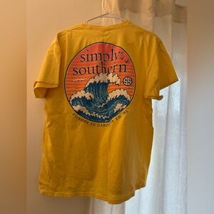 Simply Southern Yellow Crew Neck Tee